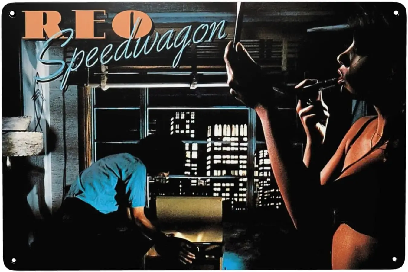 1a REO Rock Band Speedwagon Металлическая жестяная вывеска Ретро Настенный декор Искусство