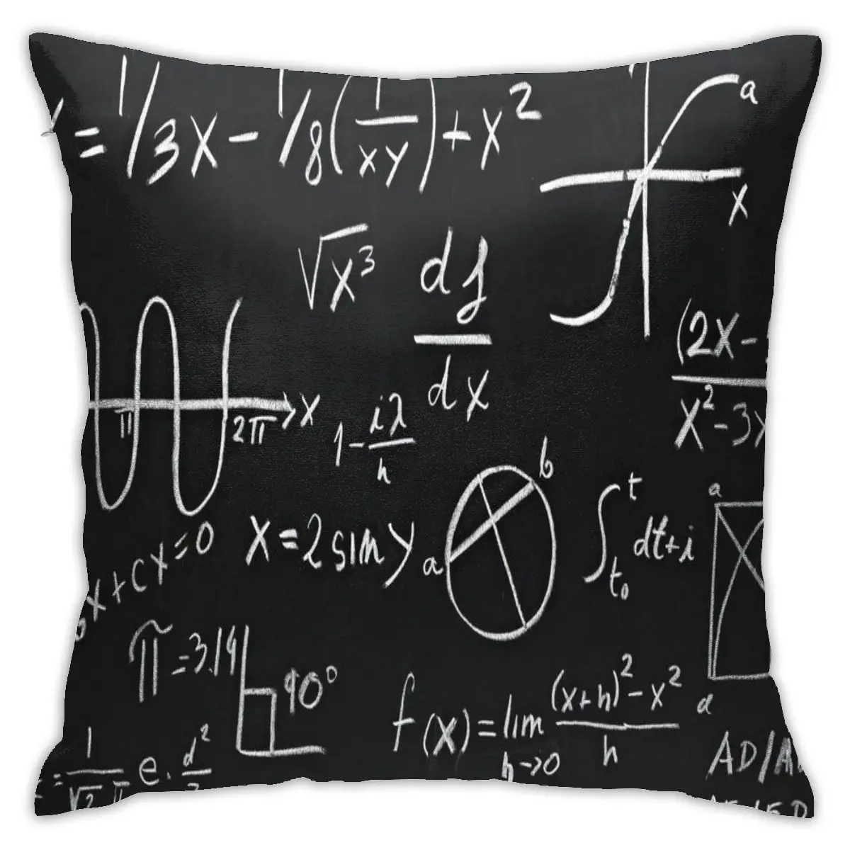 

45x45cm College Decorative Pillowcase Polyester Square Cushion Cover Pillow Office Sofa Pillow Home Furnishings