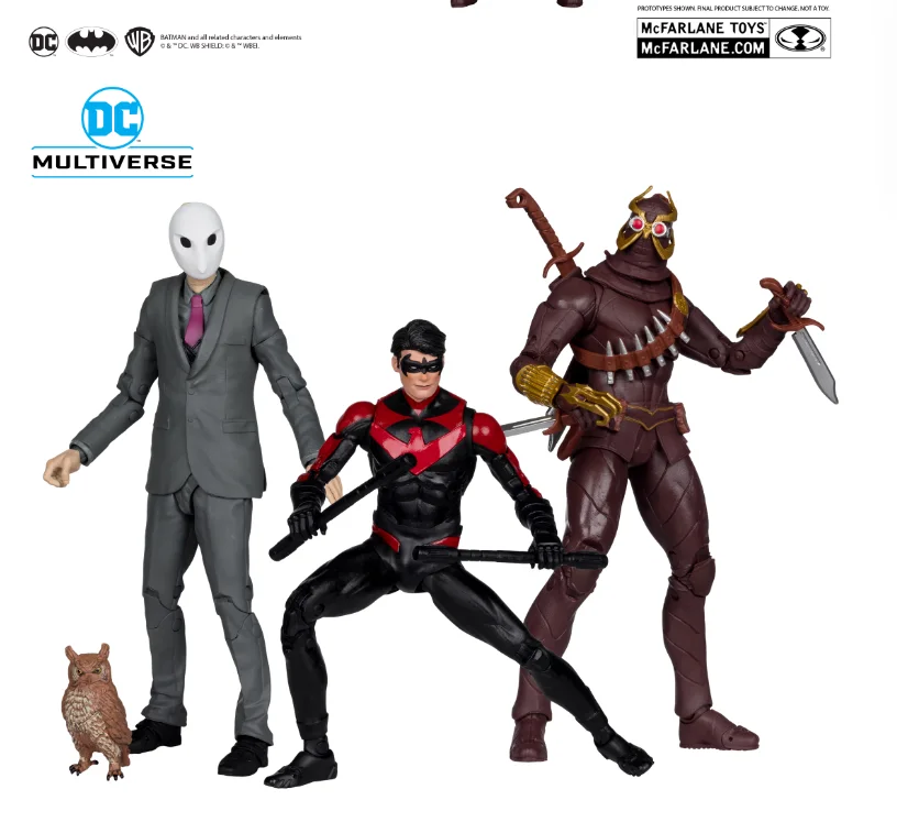 Ручная модель набор из 3 человек 1/12 Mcfarlane DC аниме-фигурки коготь Nightwing сова двор