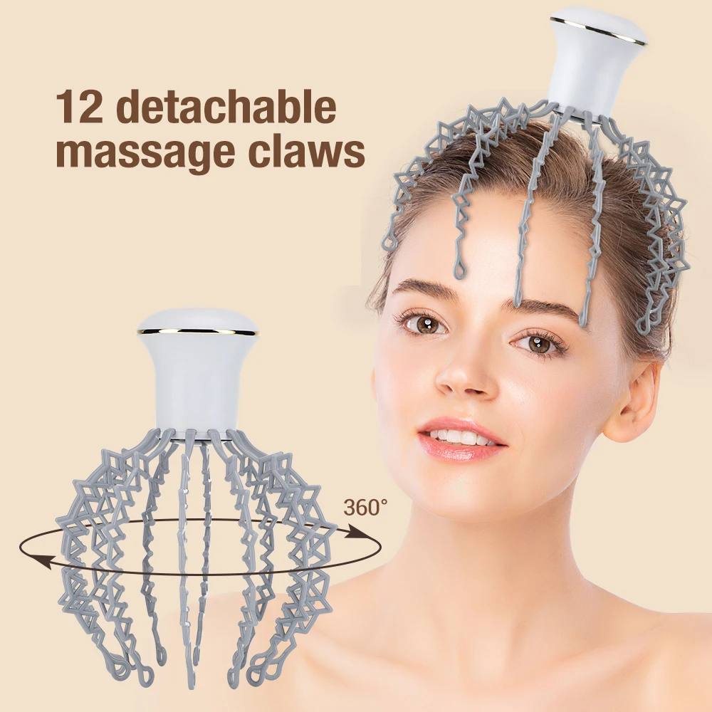 Электрический Массажер Для Головы Осьминога