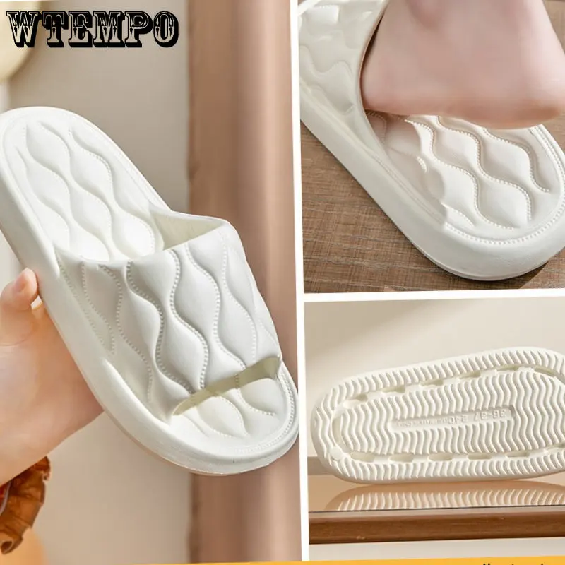 Women Slippers Bath Thick Platform Cartoon Flip Flops Non-Slip Beach Sandals Ladies Slides Indoor Breathable Dropshipping