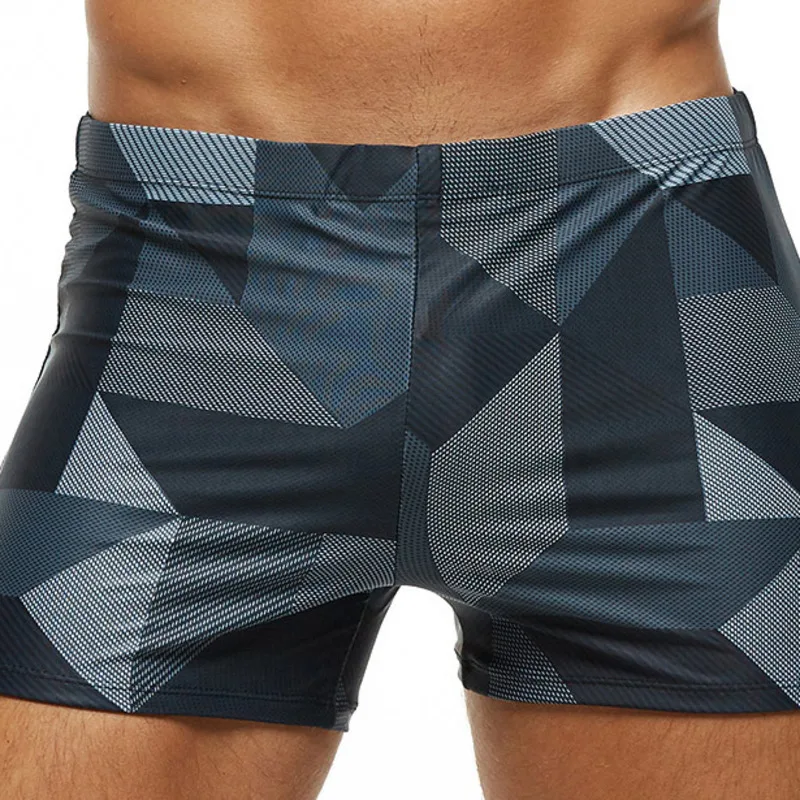 

2022 New Arrivals Men Swimwear Plus Size Fashion Printed Swimsuit Male High Quality Elastic Swim Trunks With Pad