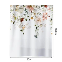 shower curtain clear print waterproof for home clear printing tear resistant bath tub for home