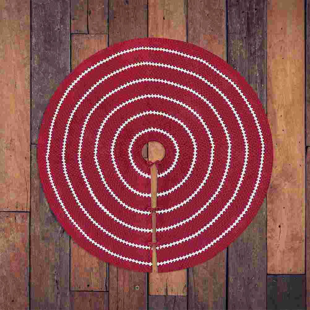 

Юбка для рождественской елки, вязаная декоративная юбка для елки, практичный декоративный фартук