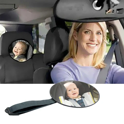Детское автомобильное зеркало, безопасное зеркало заднего сиденья, детское квадратное зеркало для ухода за ребенком, монитор для детей, автомобильные аксессуары