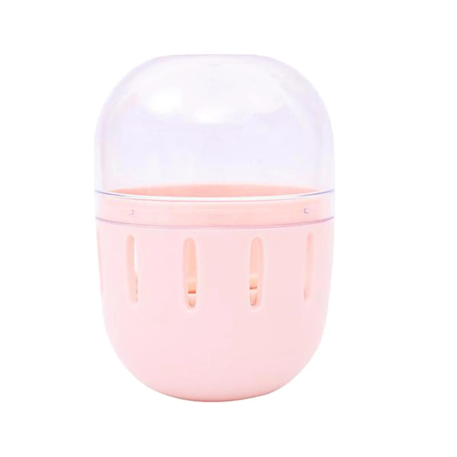 Portable Makeup Sponge Holder Ventilation with Clear Lid Dustproof Storage Box Blender Holder Drying Rack for Travel Home Salon