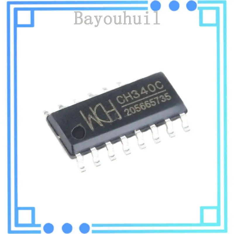 

10PCS Original Genuine Patch CH340C SOP-16 USB To Serial Port IC Chip