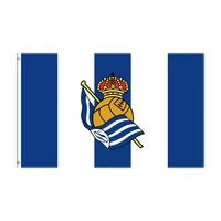 90x150cm real sociedad flag polyester printed football team for decoration