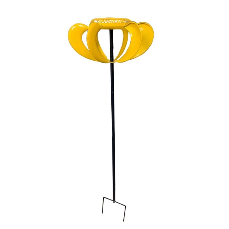 

Standing Flower Bird Feeder for Outside Easy to Assemble Anti-Rust Iron Stakes Garden Decor Metal Wild Birds Feeders
