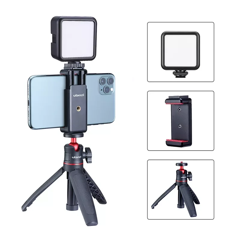 

Ulanzi ST-07 Extend Tripod Dimmable LED Video Light Vlog Tripod Kit Youtube Live Conference Light Kit