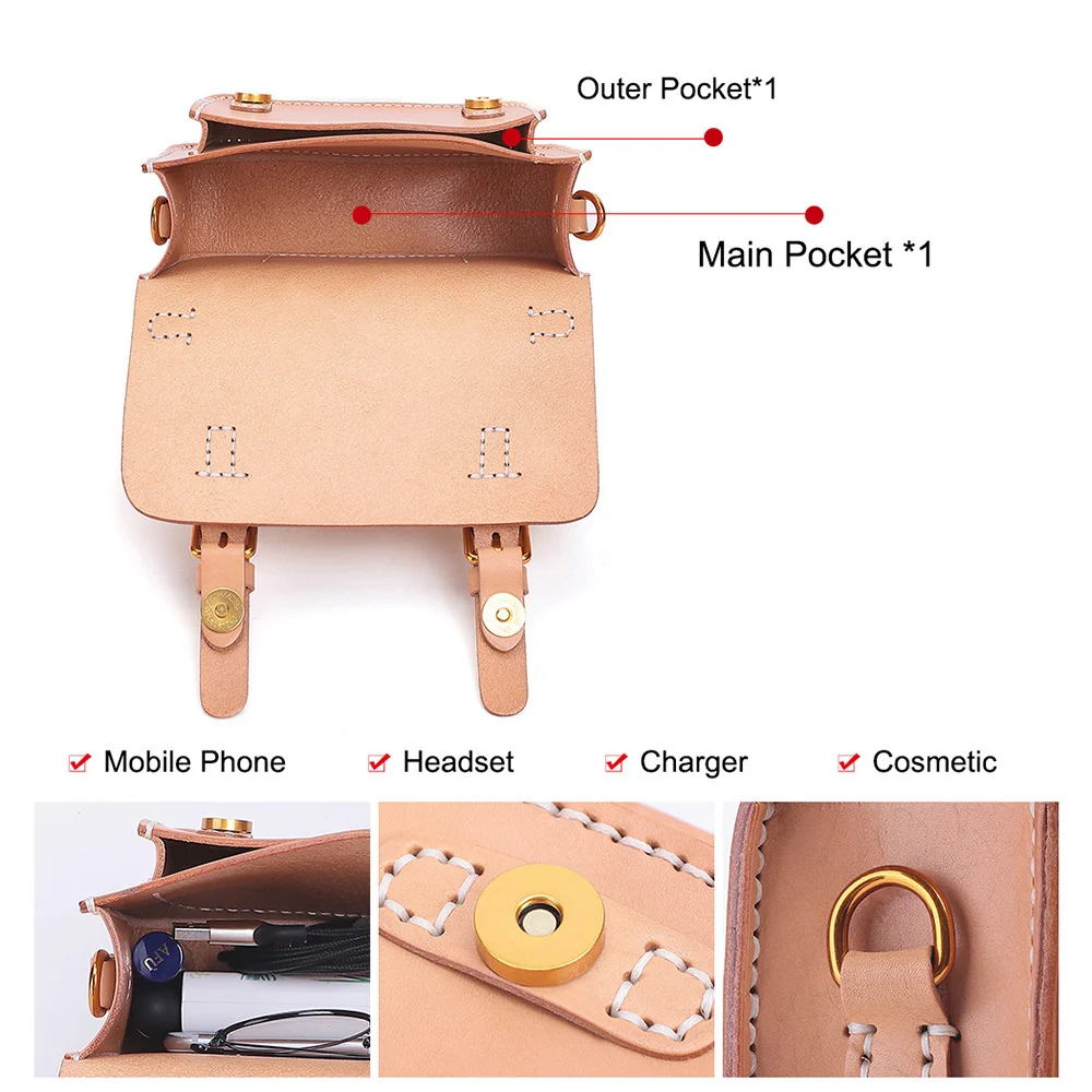 Женская сумка через плечо из натуральной кожи