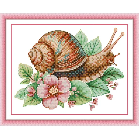 Soulgift News Набор для вышивки крестом "Улитка"