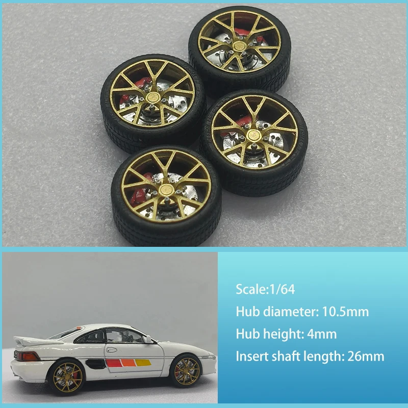 Фото Новая модель автомобиля 1:64 с модифицированным диаметром ступицы колеса 10,5 мм, аксессуары для статических шин из смолы. №2