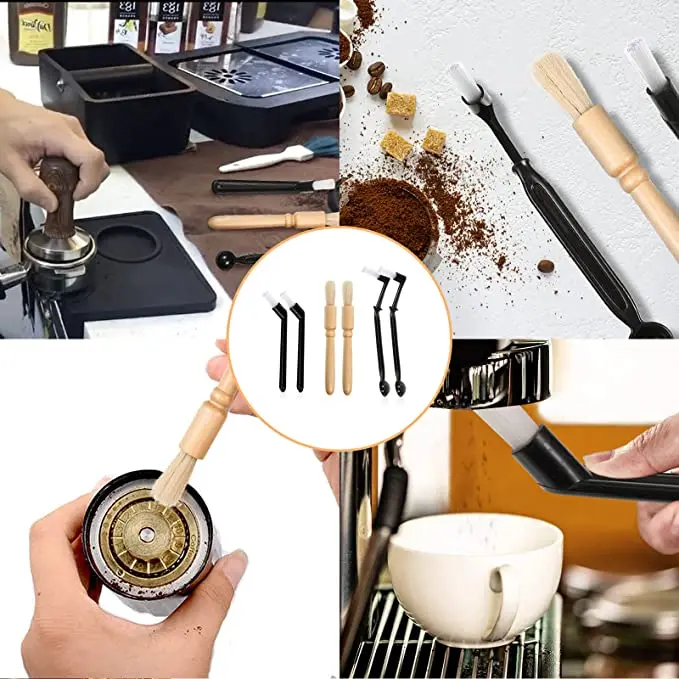 

6Pcs Coffee Machine Cleaning Set Dust Remover Grinder Brushes Kitchen
