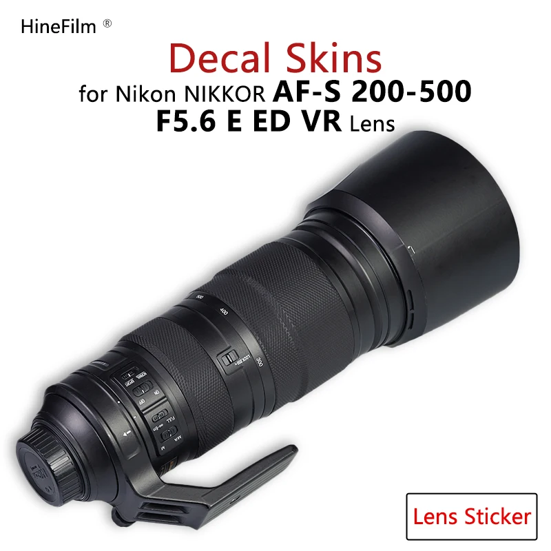 

Nikon 200500 F5.6 Lens Sticker Protective Film for Nikon Nikkor AF-S 200-500mm f/5.6E ED VR Lens Decal Skins Protector Cover