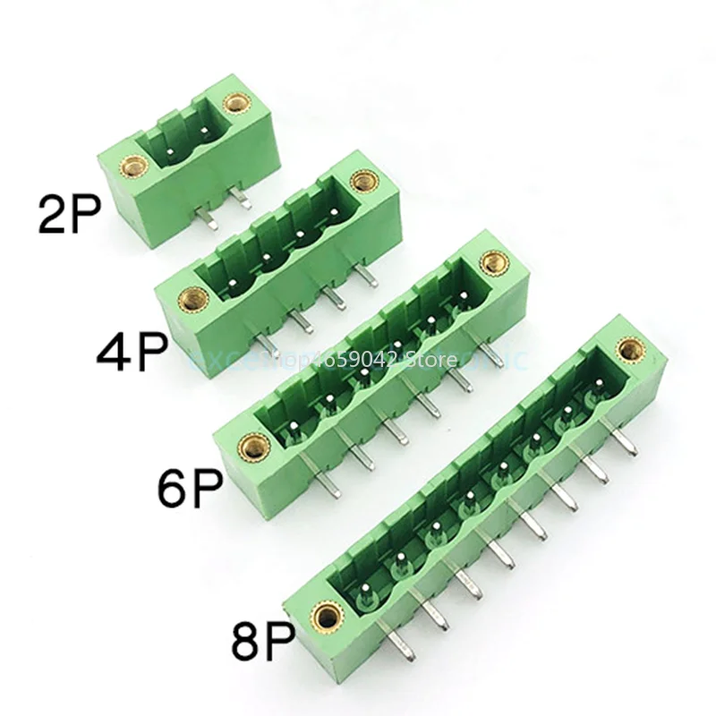 2 комплекта 5 08 мм 3 4 6 7 8 контактный винтовой клеммный блок печатной платы штыревой