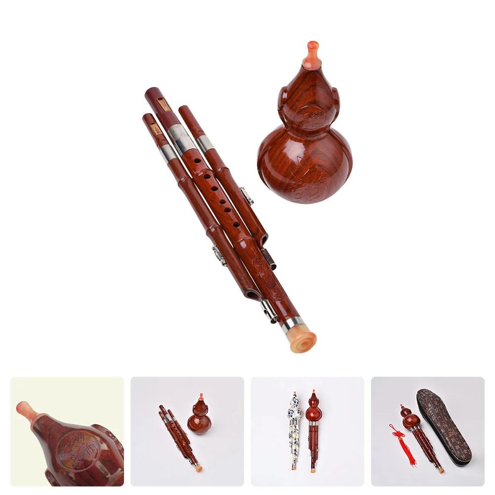 

Gourd Silk Kids Flute Ethnic Style Instrument Hulusi Beginners Abs Bakelite Chinese Traditional Wind Student Cucurbit