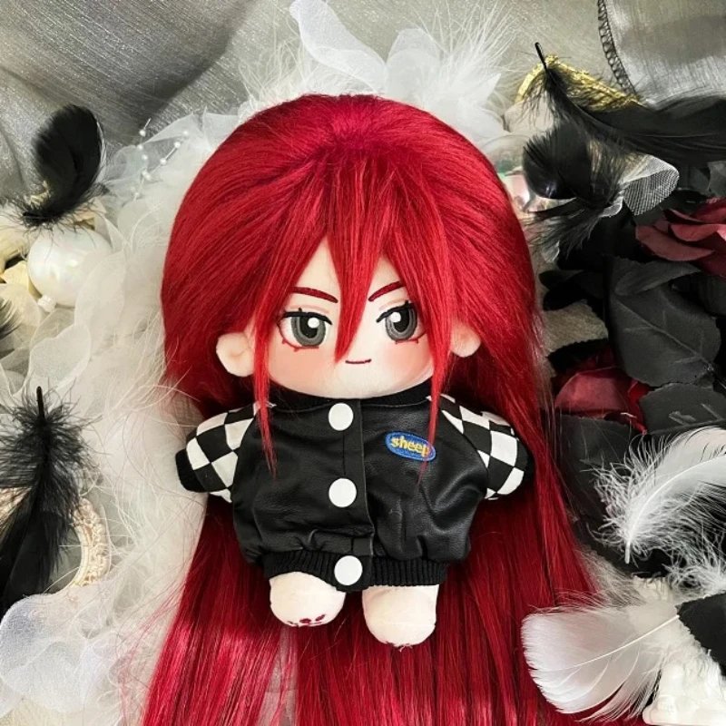 In Stock FAIRY TAIL Erza Scarlet Anime Cosplay Cartoon Plush Body Cute  Cotton Naked Dolls Dress UP Toys Fans Xmas Gift 20cm