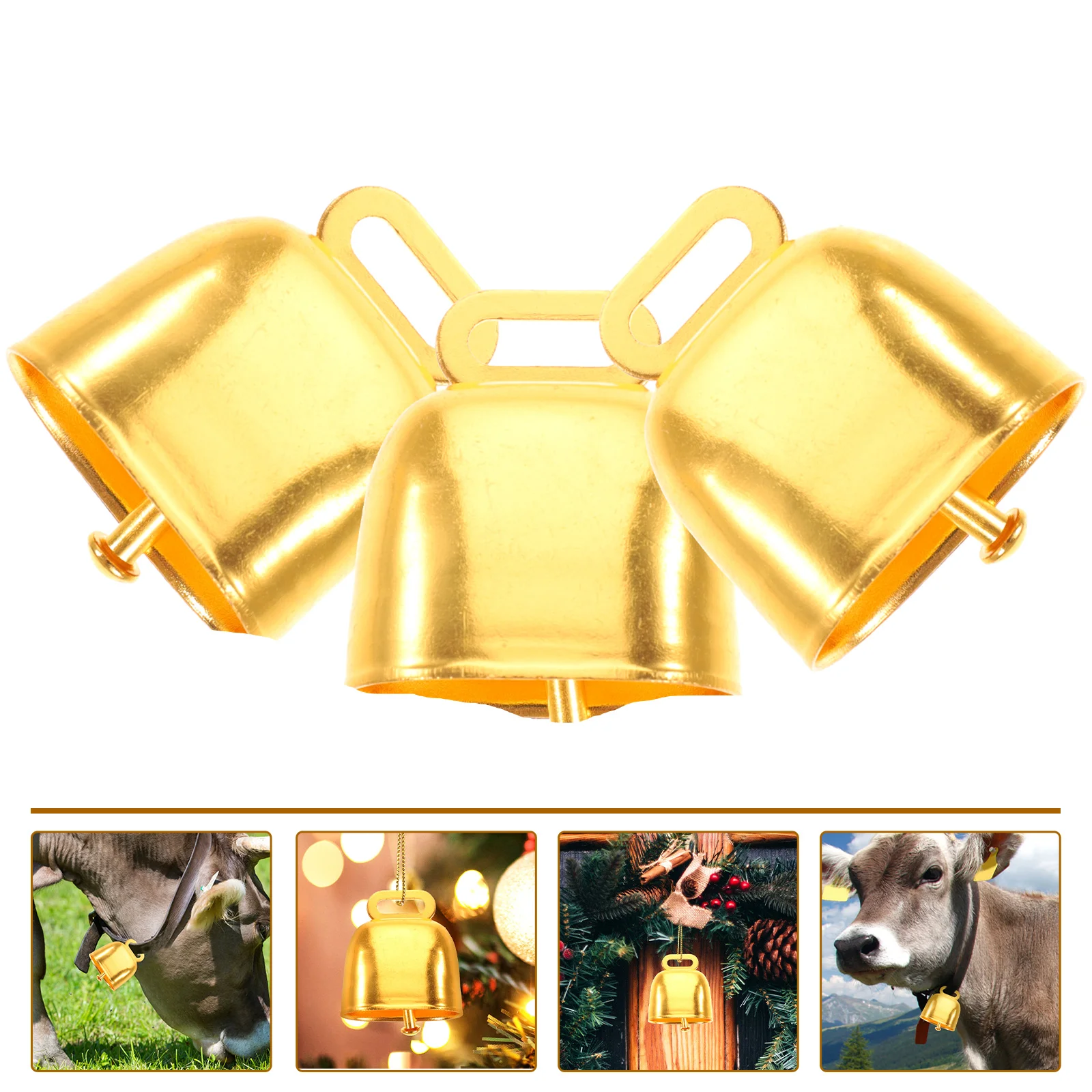 

20pcs Cattle Bells Metal Bells Cows Cattle Bell Pendants Livestock Supplies