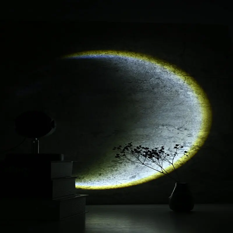 

Breaking Dawn Lamp Projector Night Romantic Visual Environment Lamppu,Sun Red Light for Photography Galaxy Projector Table Lamp