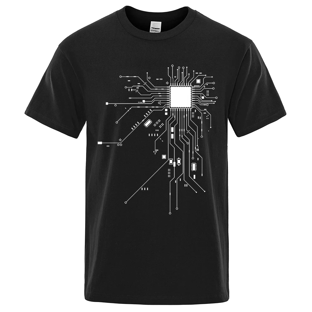 

Circuit diagram printed men's summer cotton T-shirt men's top fashion T-shirt men's brand unisex clothing C99
