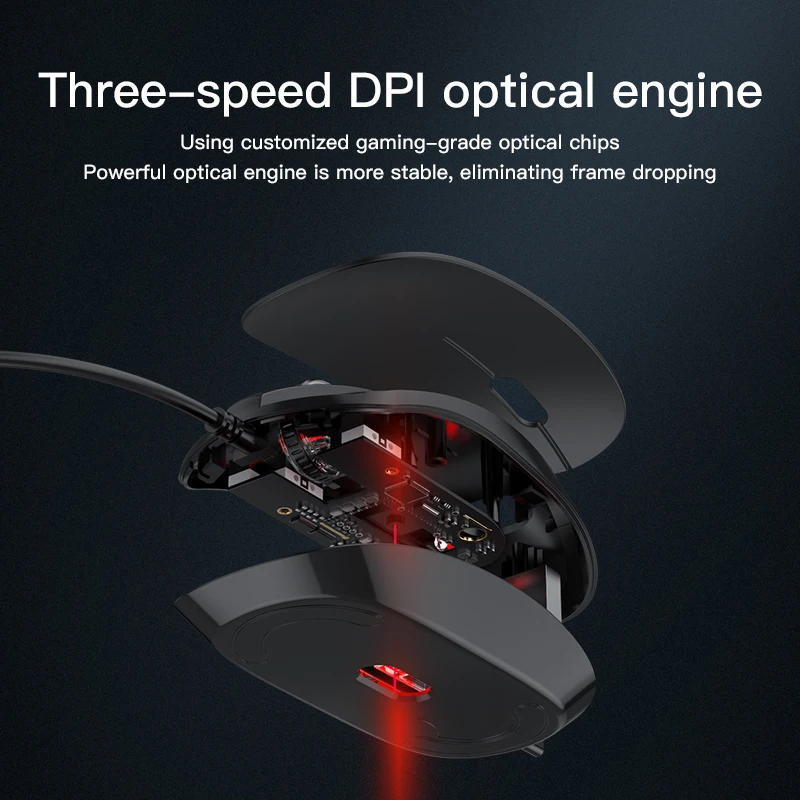 Мышь компьютерная игровая Проводная USB Регулируемая DPI | Компьютеры и офис
