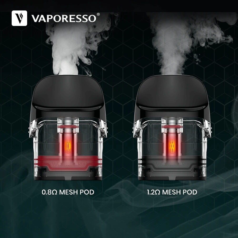 

2pcs/pack Original Vaporesso LUXE Q Pod 2ml 0.8/1.2ohm Mesh Coil Replacement Pod Cartridge EE Cigarette Pod For LUXE Q/QS Kit