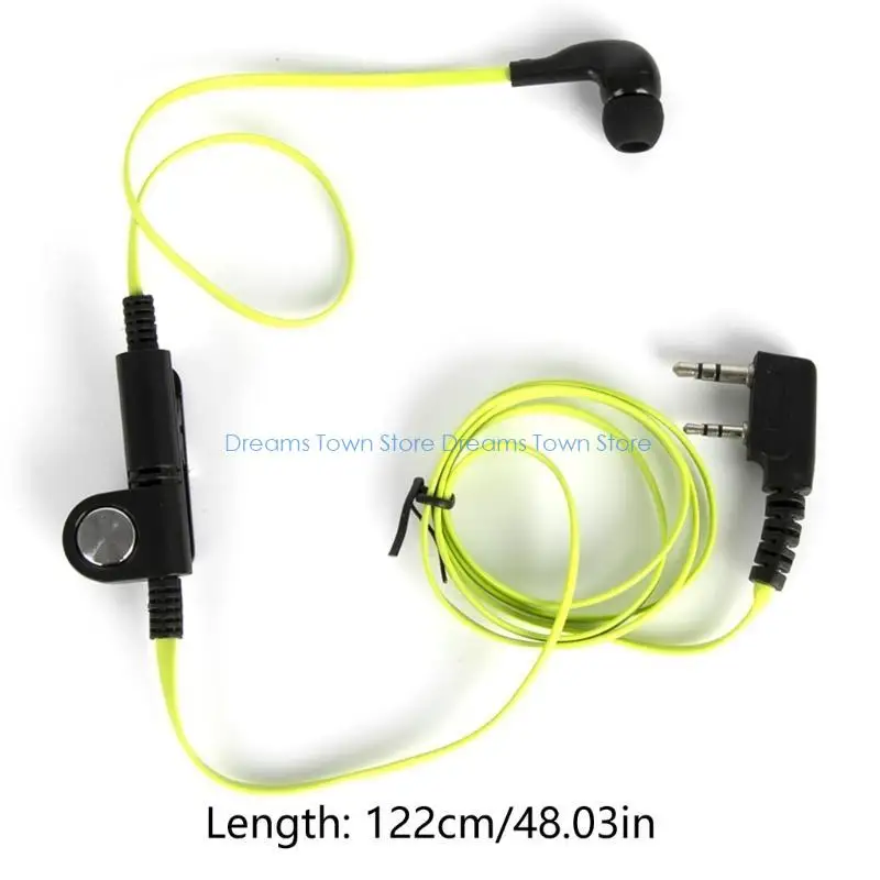 HX6A Walkie Talkie K Plug Green Наушники-вкладыши для BF888s UV5R UV82 Запасная часть для двухстороннего радио (art.: 3920da4b321c8) - 3920da4b321c8