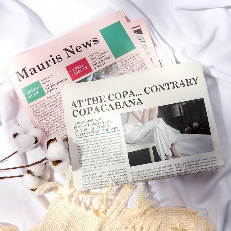 2 шт. Винтажный стиль английская газета Ретро фон украшение для косметики еда