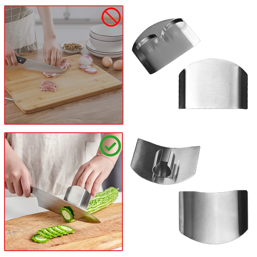 

304/401 Finger Protector Hand Fingertips For Fingers Guard Protect Artifact To Cut In The Kitchen Accessories Cooking Gadgets