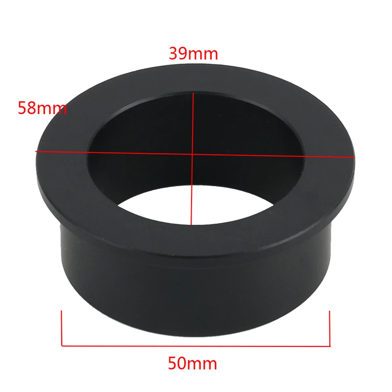 Microscope Monocular 100X C-mount Lens Video Microscope Camera 40mm to 50mm Ring Adapter 50mm to 76mm Ring Adapter