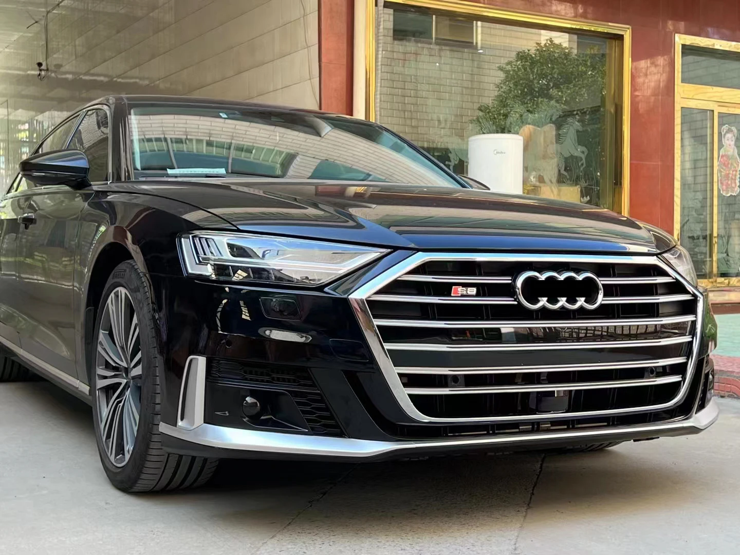 Передний бампер в стиле хорха D5-2023 для 2019-2022 A8 модификация из полипропилена D5/A8 на