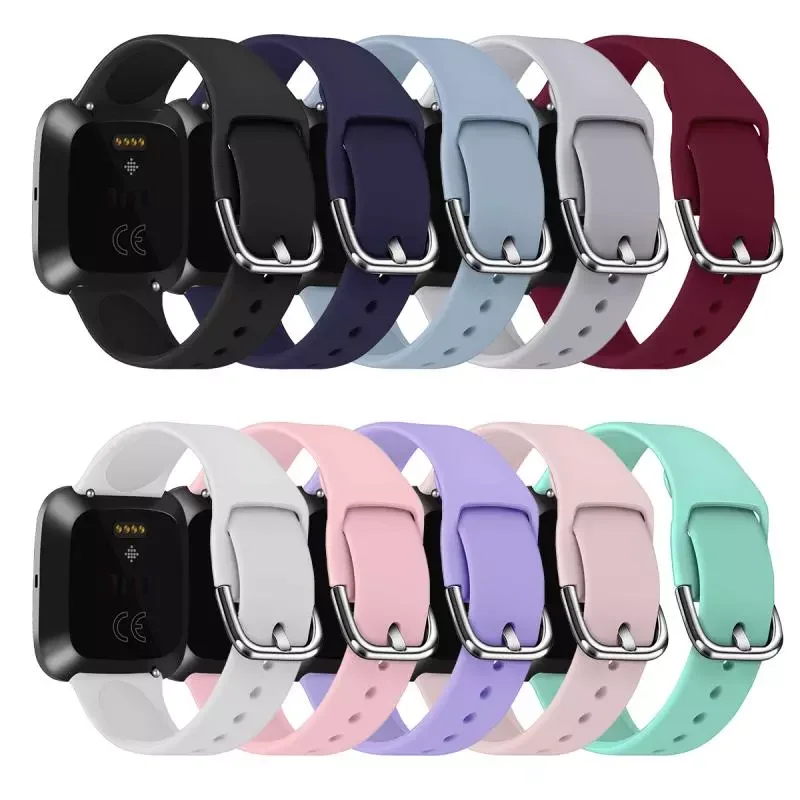 

Мягкие силиконовые аксессуары для умных часов Fitbit Versa 2, сменный ремешок для наручных часов, ремешок для браслета Fitbit Versa Lite