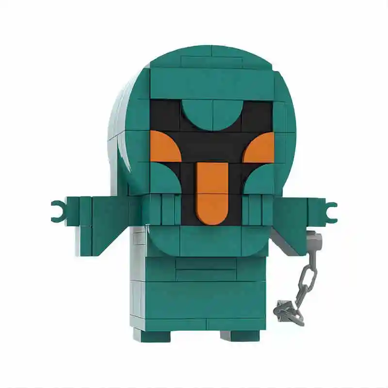 Квадратная игрушечная модель Moc Scooby-Doo персонажи фильмов вокруг мелких частиц