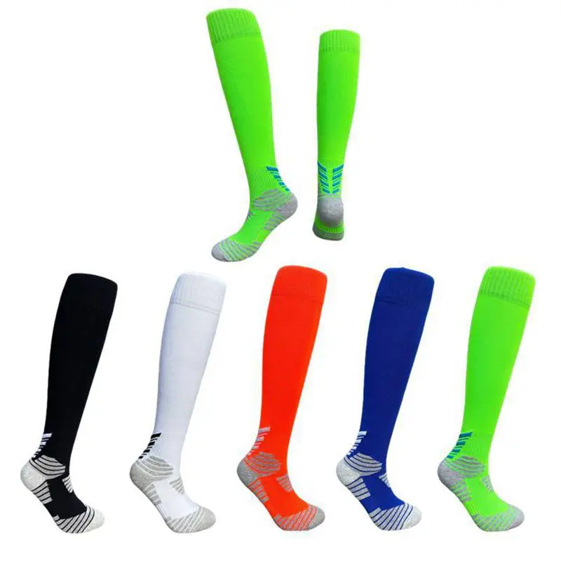 Football Socks Adult High Top Socks Student Training Thickened Towel Sole Sports Socks Over Knee Adult Basketball Socks