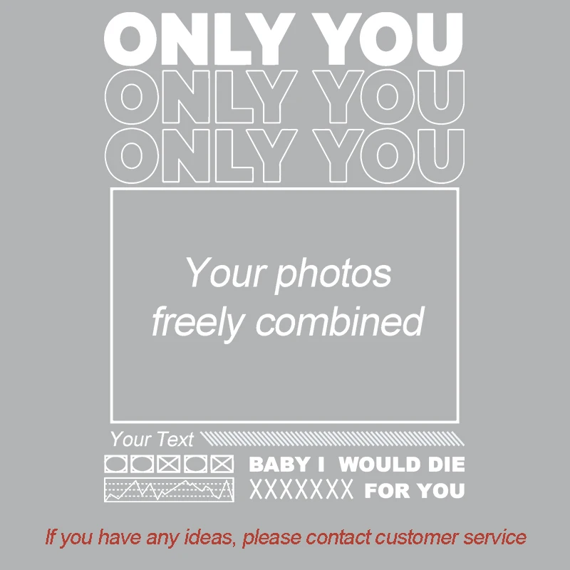 Фото Футболка Only You My Girlfriend, подарок бойфренду, футболки с коллажем для подруги, футболка на день Святого Валентина, хлопковая мягкая футболка для мужчин №4
