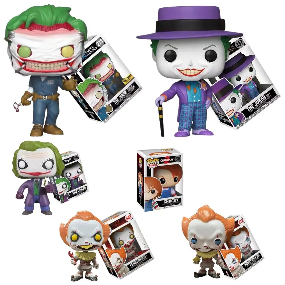 

Funko POP Pennywise with Ballon 543 273# 10cm PVC Action Toy Figures Model Doll Vinyl Figure Joker IT Tm Clown Model