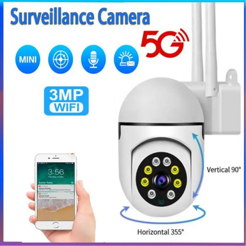 

1080p Security Camera Outdoor Cctv Motion Detection Wireless Wifi Ip Camera Alarm Recording Surveillance Cam Two-way Voice Calls