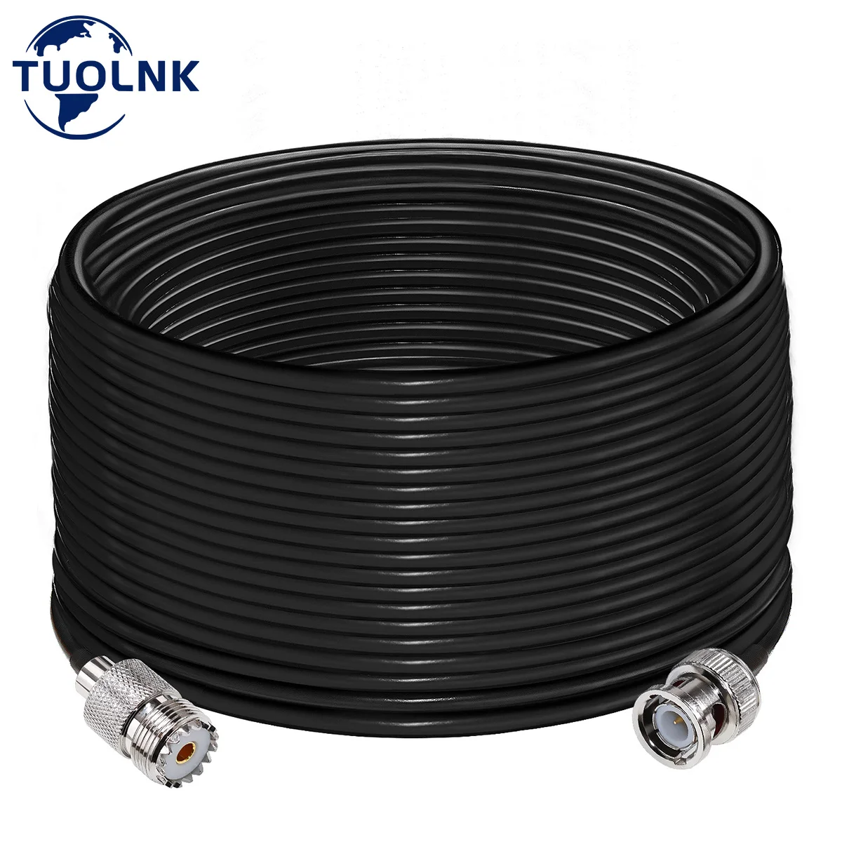 RG58 Coaxial Cable PL259 BNC male to UHF Female Connector RF Adapter Coax Ham Radio Cable 50ohm 30/50cm 1/2/3/4/5m