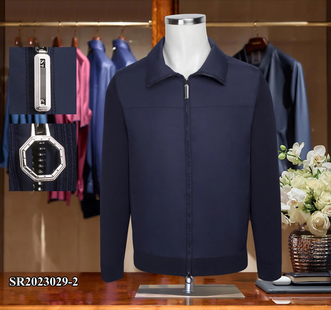 

Новинка весна-осень 2023, деловая Повседневная Удобная мужская куртка для джентльмена, большой размер