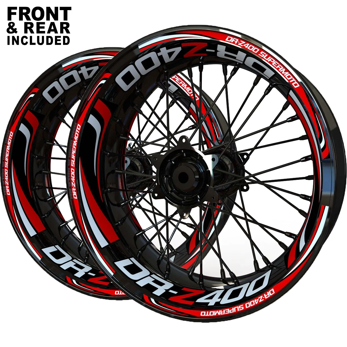 Для Suzuki Drz400 наклейка на колесо Dr-Z 400 Supermoto Logo Set