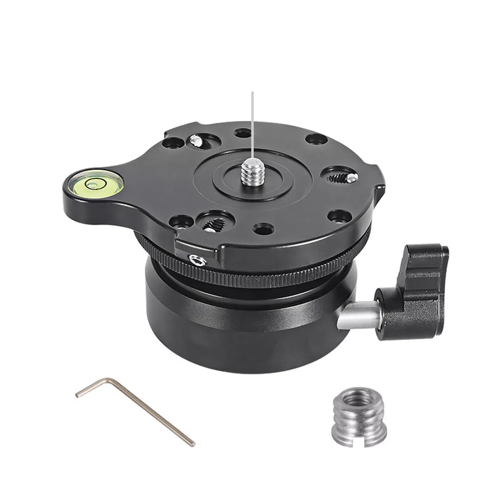 

Portable Table DSLR Camera Tripod Leveling Base Durable Adjusting Plate Universal Aluminum Alloy Bubble Level