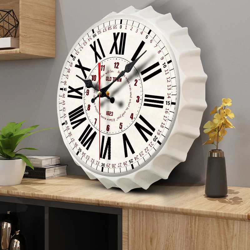 

Living Room Modern Wall Watch Quartz Round Silent Unique Wall Clocks Original Elegant Cute Stylish Saat Wall Decoration Items