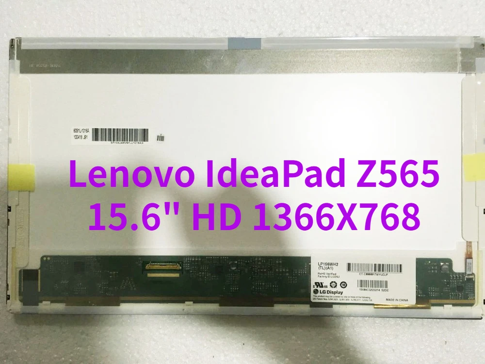 

Глянцевая Светодиодная панель для Lenovo IdeaPad Z565 Z570 Z570A V570 Y570 15,6 дюйма HD 1366X768, 40 контактов, замена панели ЖК-экрана