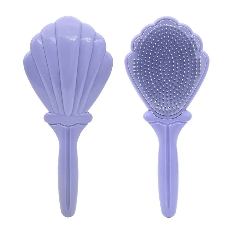 

Princess Shell Comb Cartoon Detangling Hair Brush Anti-static Detangler Baby Brush Anti-knot Girls Hair Accessories Products