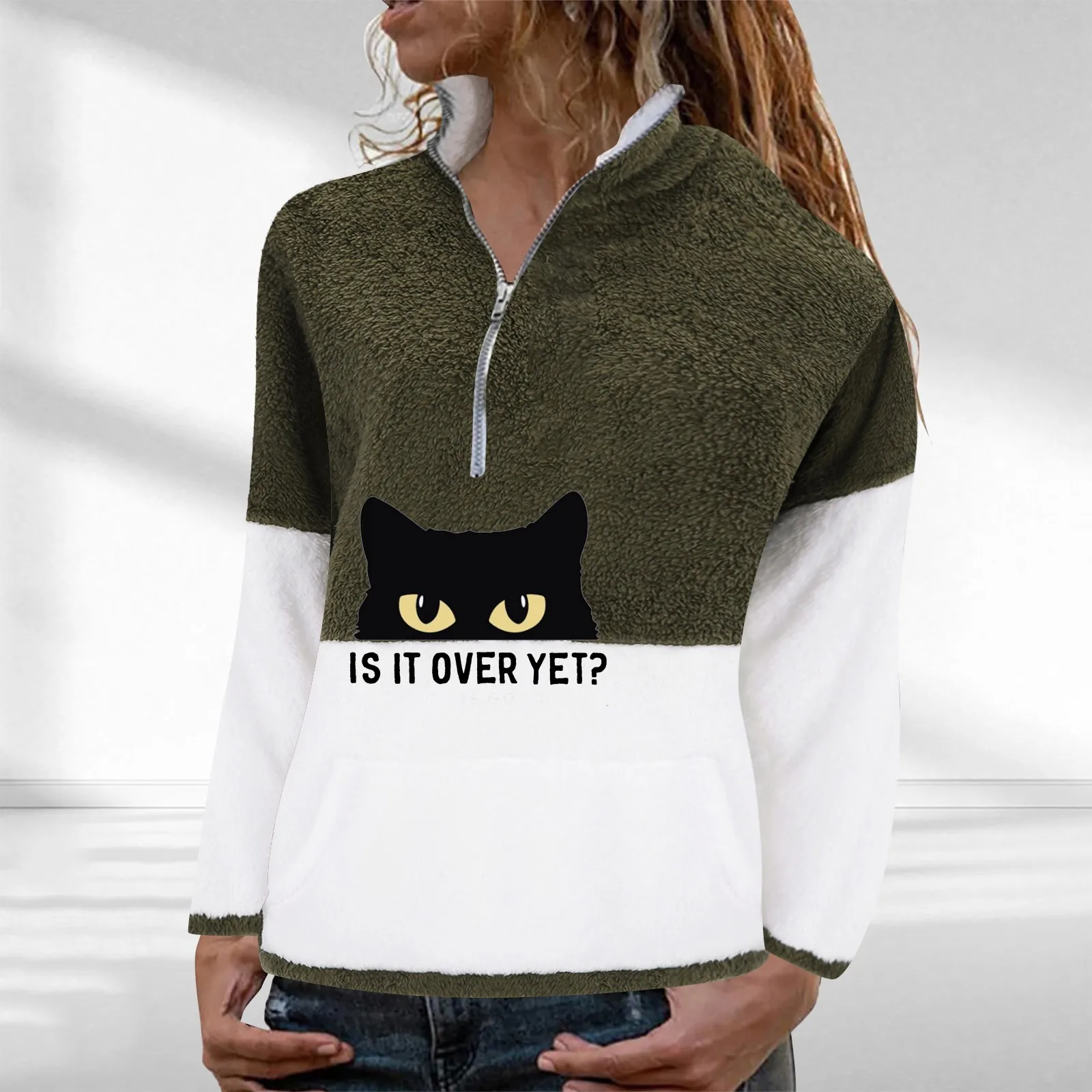 

Full Zip Hoodies for Women Fleece Zip up Jacket Women Women's V Neck Coats Jackets Old Women Women Hoodies with Zipper