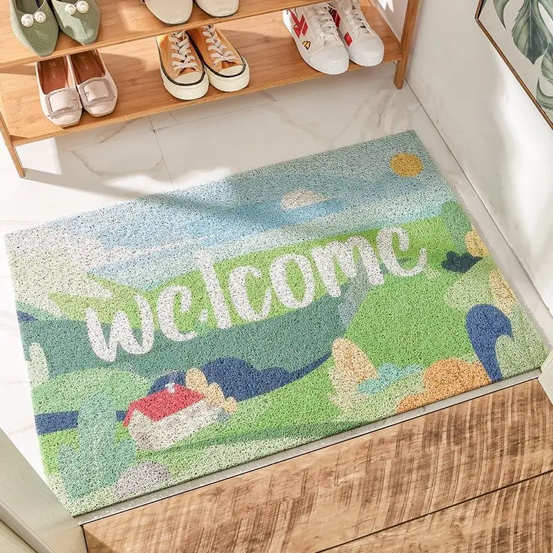 

PVC Wire Ring Doormat Household Doormat Modern Simple Ins Air Door Mat Easy To Clean