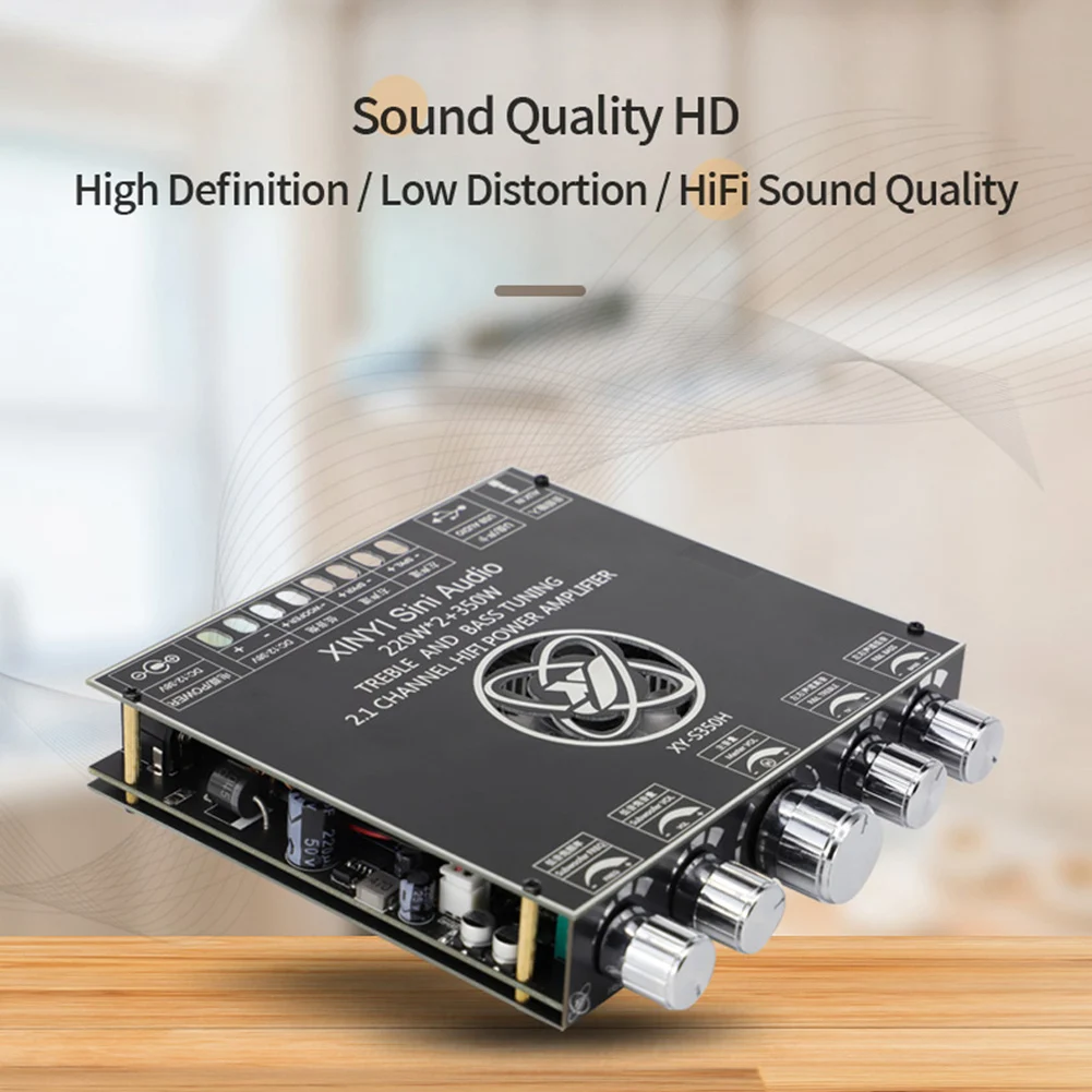 XY-S350H 2 1 каналов Bluetooth 5 плата аудио усилителя мощности 220 Вт * + 350 с чипом TPA3251D2