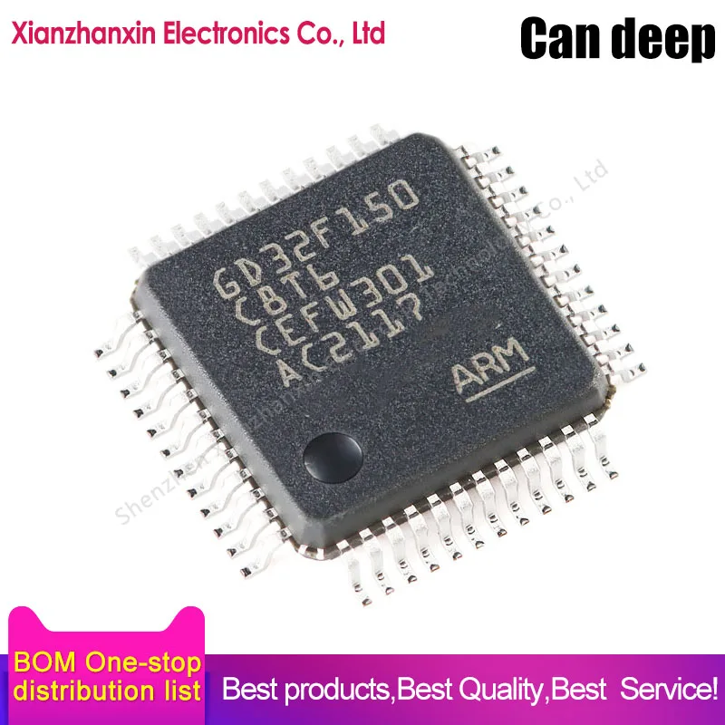 

2~10PCS/LOT GD32F150C8T6 GD32F150 150C8T6 LQFP48 32-bit microcontrollers