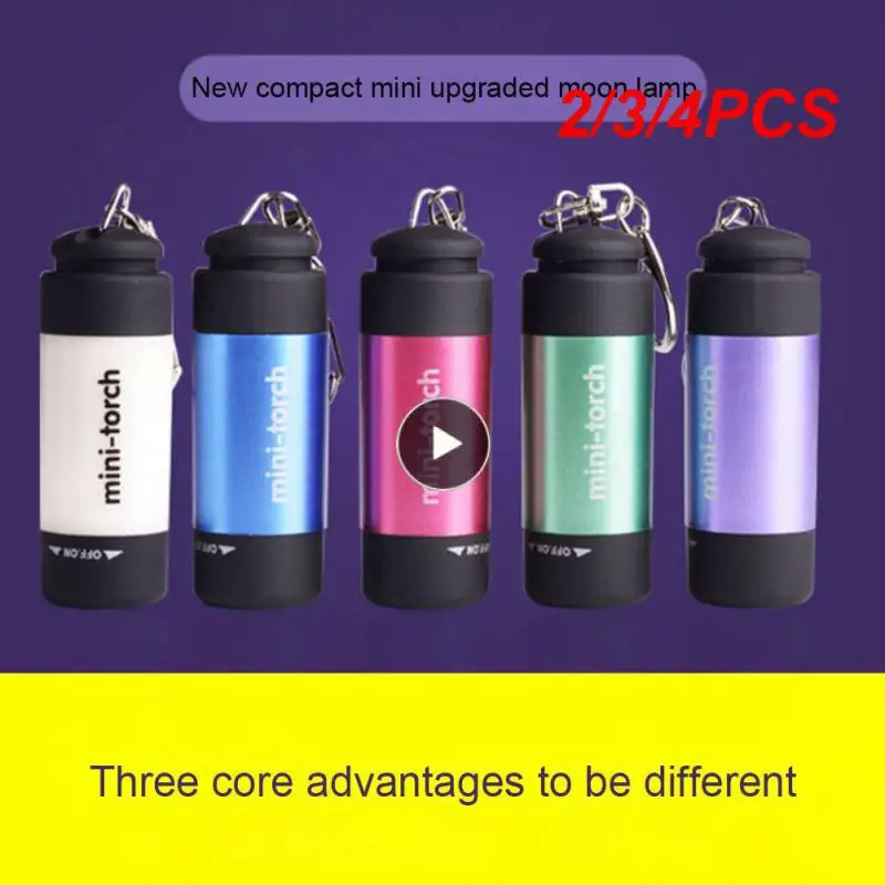 

2/3/4PCS For Hunting Cycling Climbing Ultra Powerful Flashlight Energy-saving Lantern Waterproof 500 Lumens Keychain Flashlight